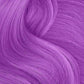 Vibrant purple hair showing temporary hair color spray by Punky Colour for bold hairstyles