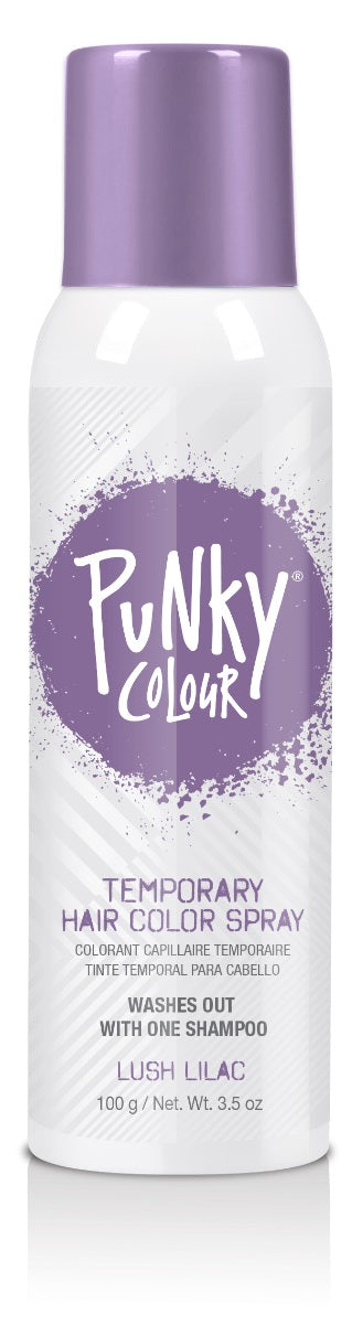 Punky Colour Temporary Hair Color Spray in Lush Lilac for vibrant, easy-to-wash color