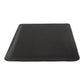 Black cushioned rectangular bath mat with beveled edges for tub comfort buy-rite super soft shampoo mat