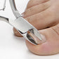 Close-up of Seki Edge nail clippers trimming a toenail for precise grooming