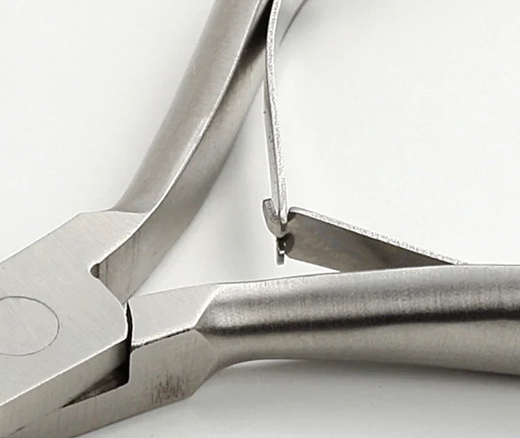 Close-up of Seki Edge nail clippers made from stainless steel with precision cutting design