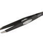 Seki Edge slant tip tweezer in black with precision tips for effective tweezing