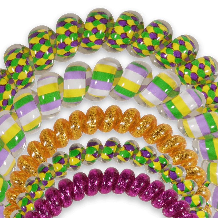 Teleties hair ties multipack in vibrant patterns and colors perfect for stylish hair accessories