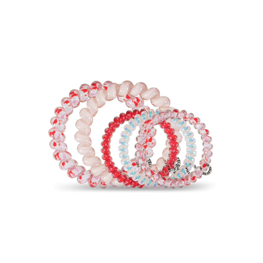 Teleties hair ties multipack featuring colorful elastic hair ties for stylish hair management