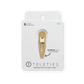 Teleties snap hair clips in gold packaging with six seamless clips for no-snag styling
