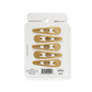 Teleties snap hair clips in gold, a set of four stylish hair accessories for all hair types