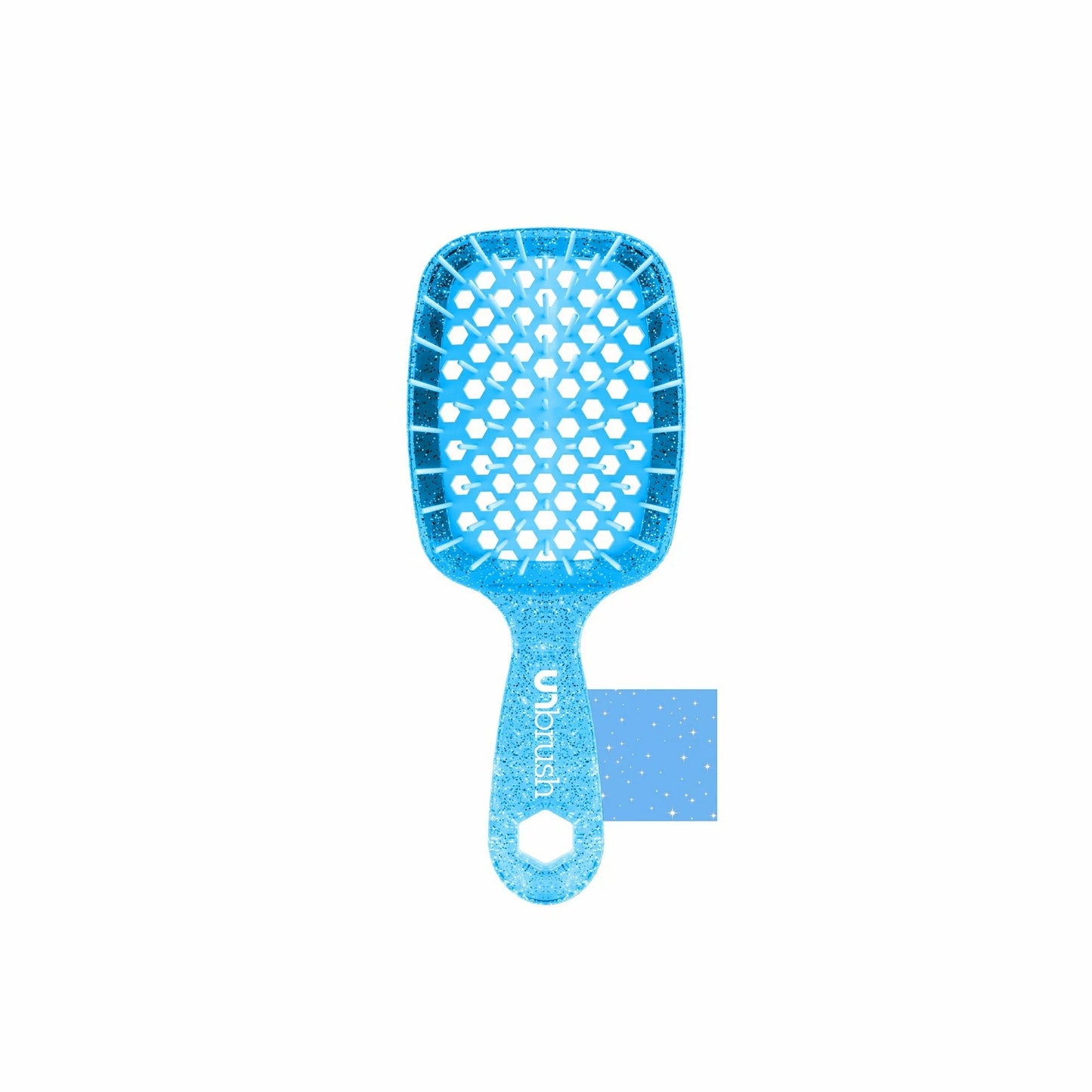 Unbrush Mini Detangling Hair Brush in Blue with Lightweight Design for Effortless Hair Care