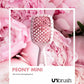 Unbrush Peony Mini Wet and Dry Detangling Brush in Pink for Effortless Hair Styling