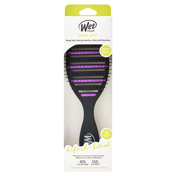 Wet Brush Anti-Frizz Detangler with speed dry technology for smooth and shiny hair