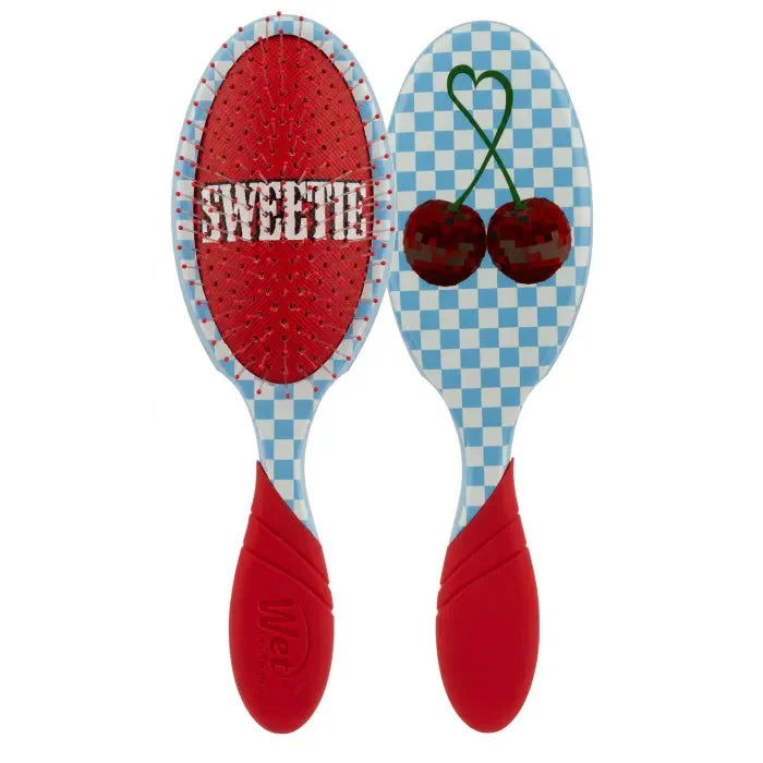 Wet Brush Sweetie Detangler Hair Brush with Red Handle and Cherry Design for Easy Styling