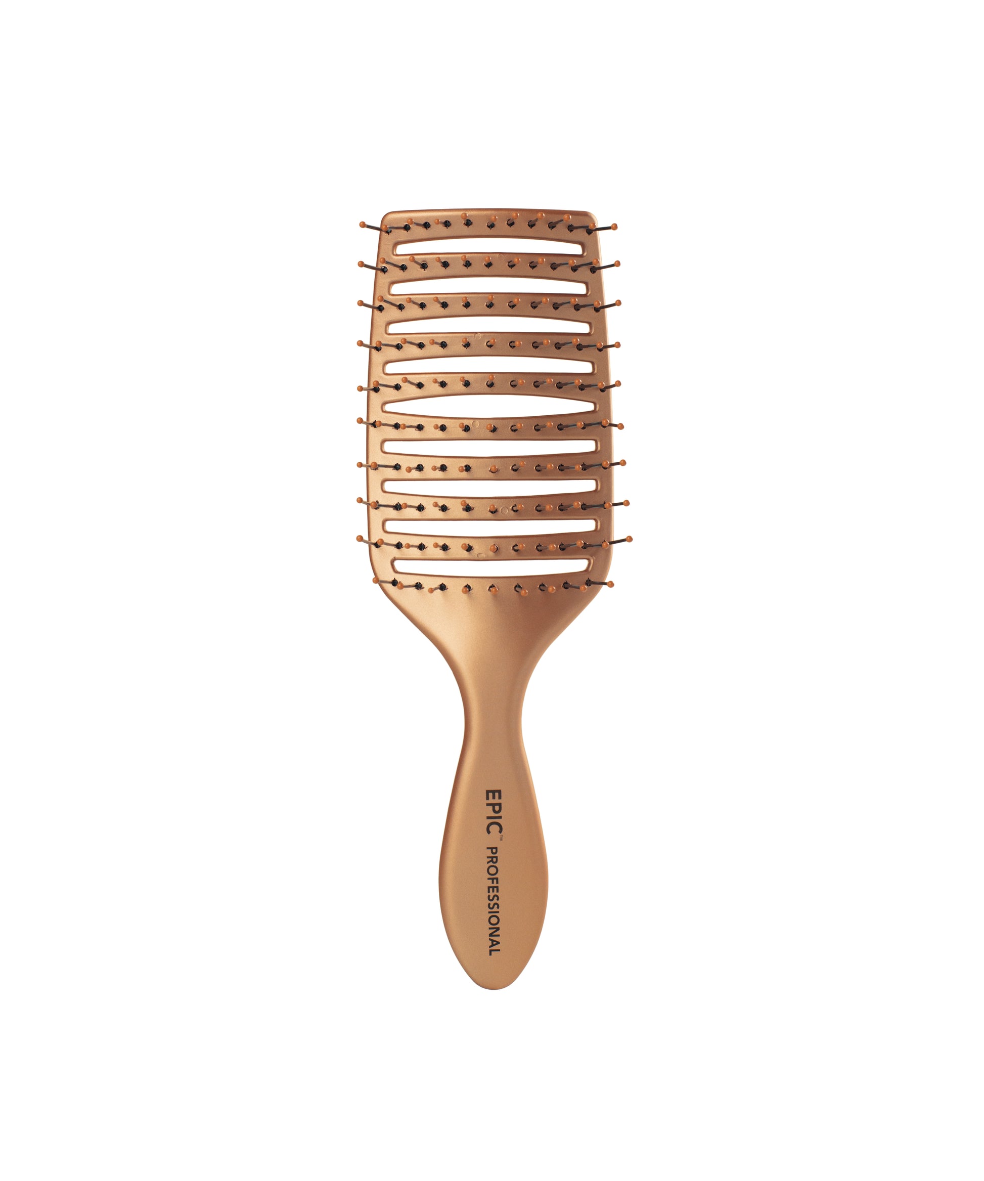 Wet Brush Epic Professional Quick Dry Brush in gold for fast drying and detangling hair.