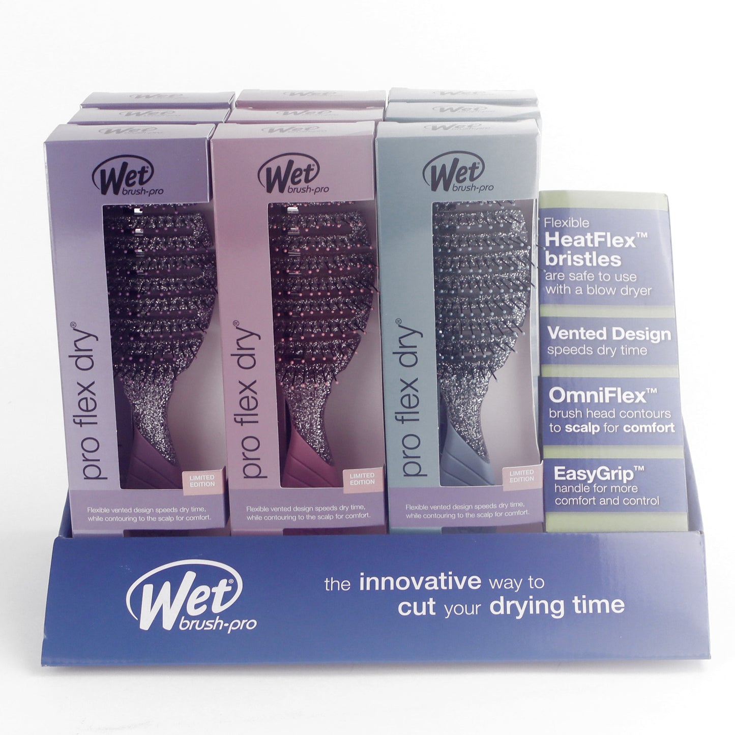 Wet Brush Flex Dry Cosmic Lava with HeatFlex bristles for quick drying and comfort