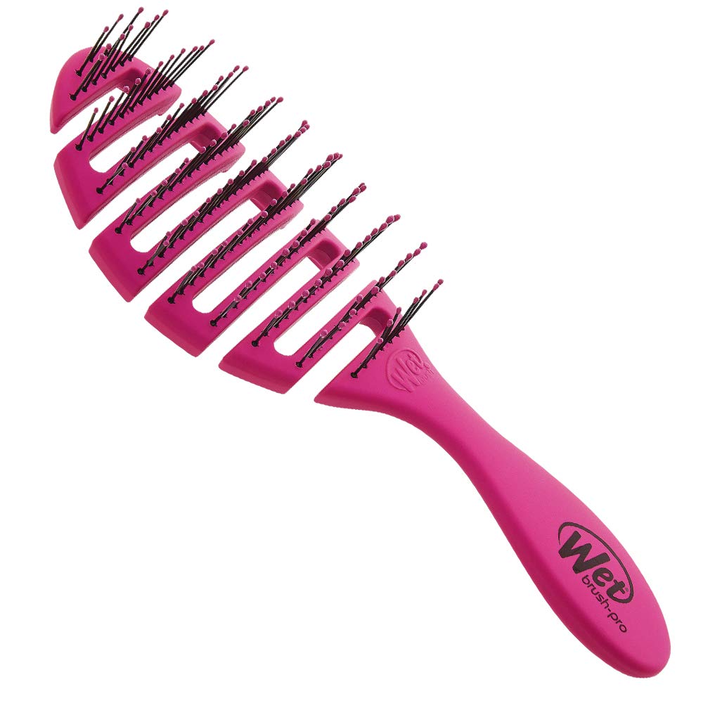 Wet Brush Flex Dry Pink Detangling Comb with Flexible Bristles for Effortless Styling