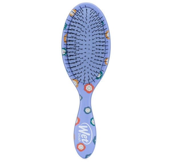 Wet Brush Hello Kitty detangler brush with a colorful floral design and flexible bristles