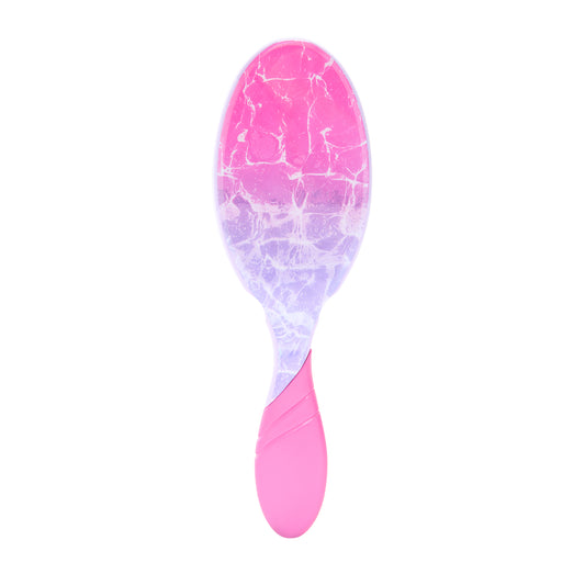 Wet Brush Neon Glow Pro Detangler in pink and purple marble design for effortless hair styling
