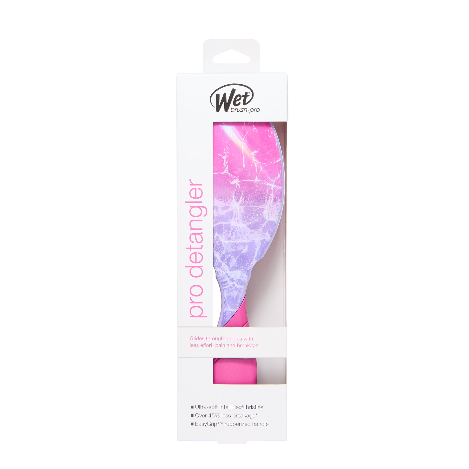 Wet Brush Neon Glow Pro Detangler with soft bristles for easy hair detangling and smooth styling