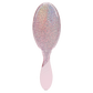 Wet Brush Pro Detangler with a sparkling pink glitter design for easy hair brushing