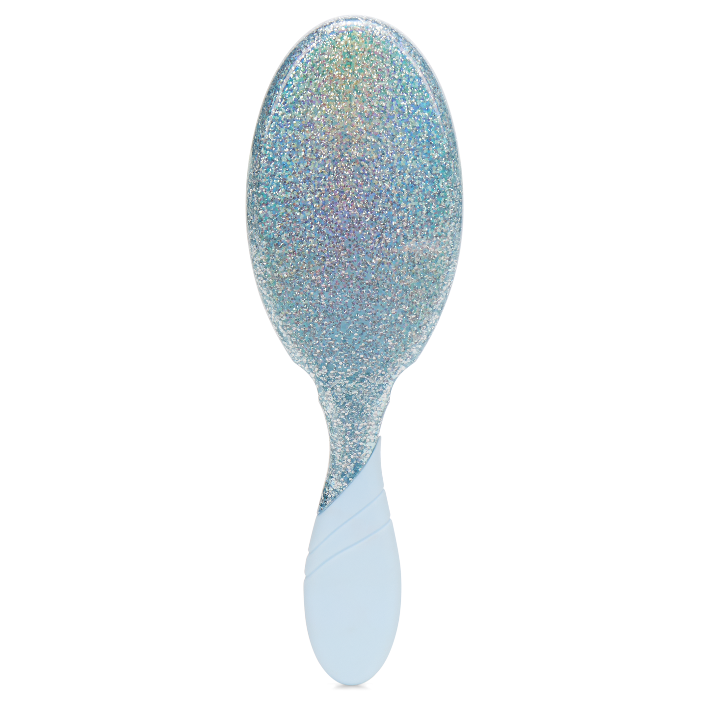 Wet Brush Pro Detangler with a shimmering glitter design for easy, pain-free detangling