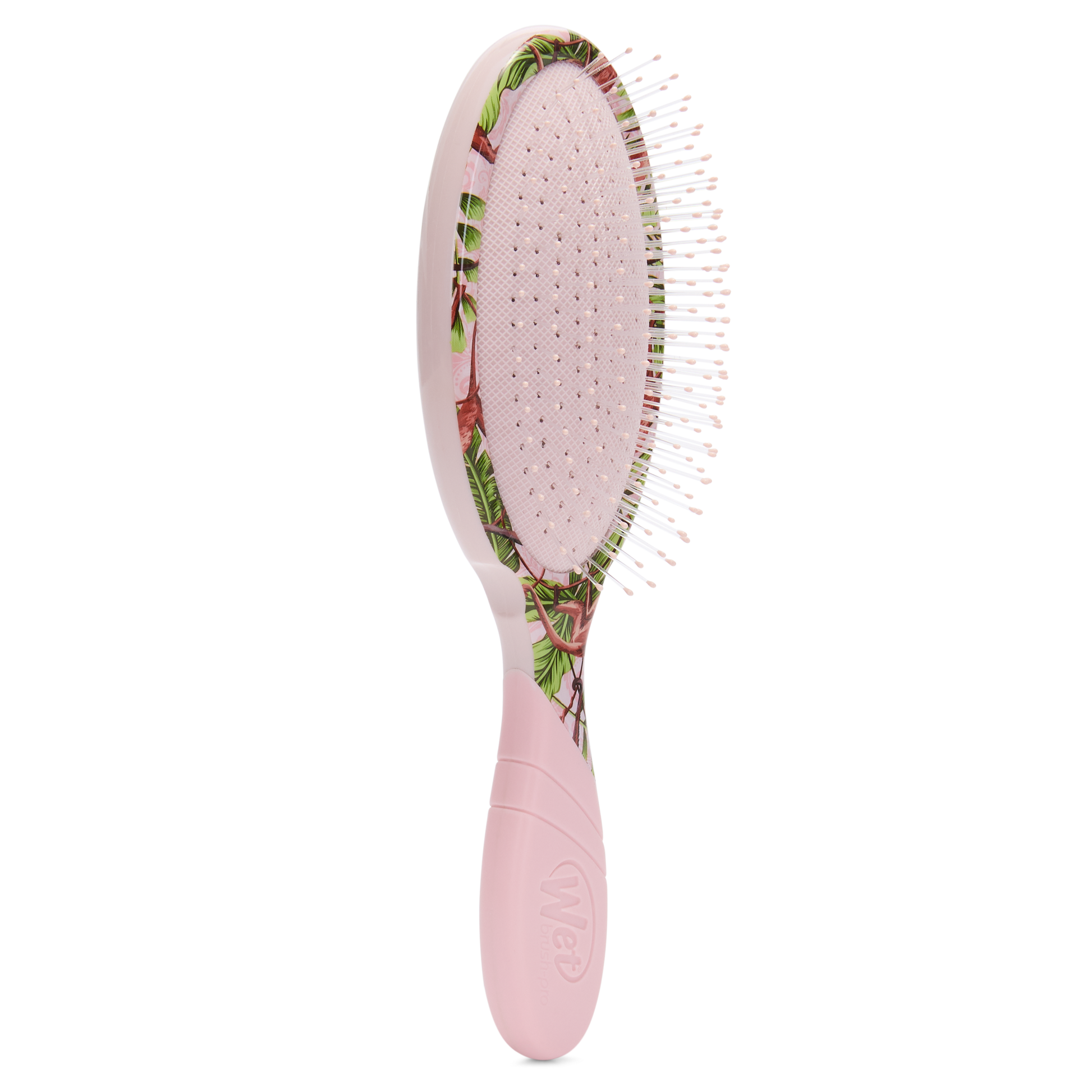 Wet Brush Pro Detangler in Pink with Floral Design for Effortless Hair Detangling