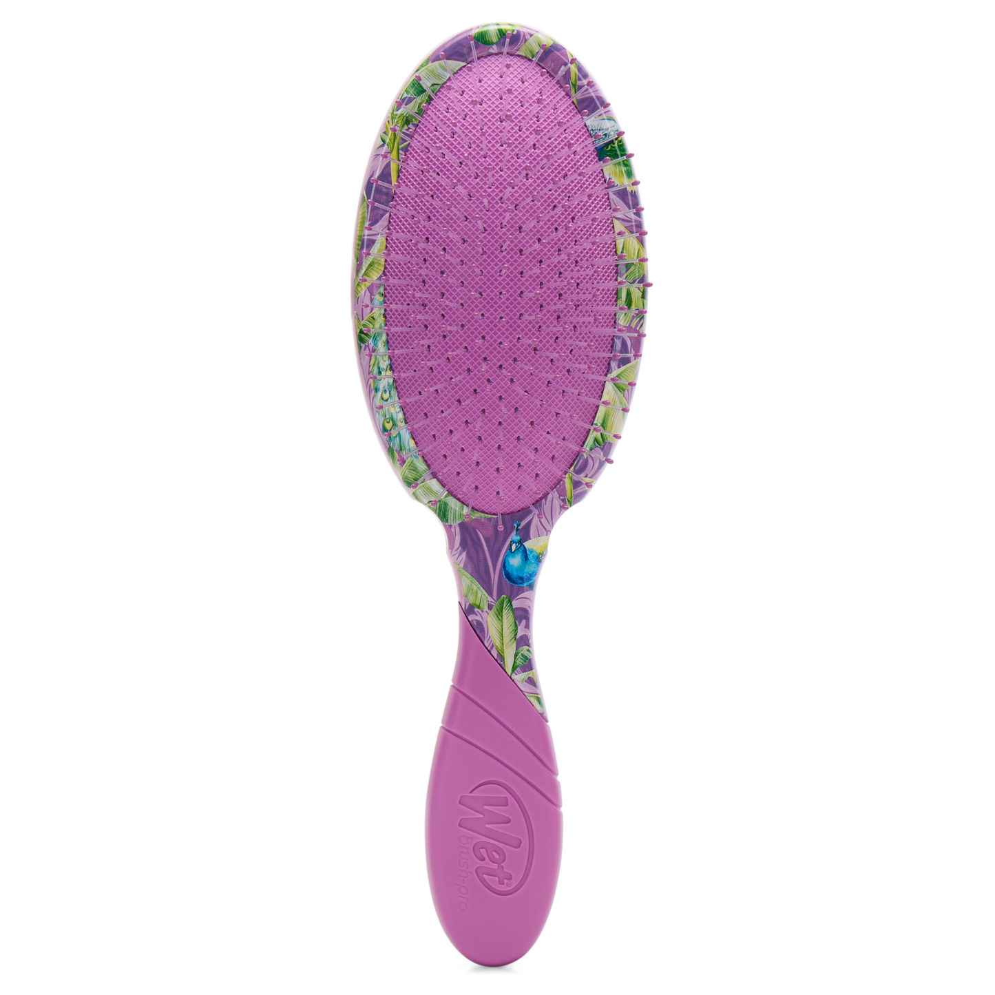 Wet Brush Pro Detangler with vibrant floral design for painless hair styling and detangling