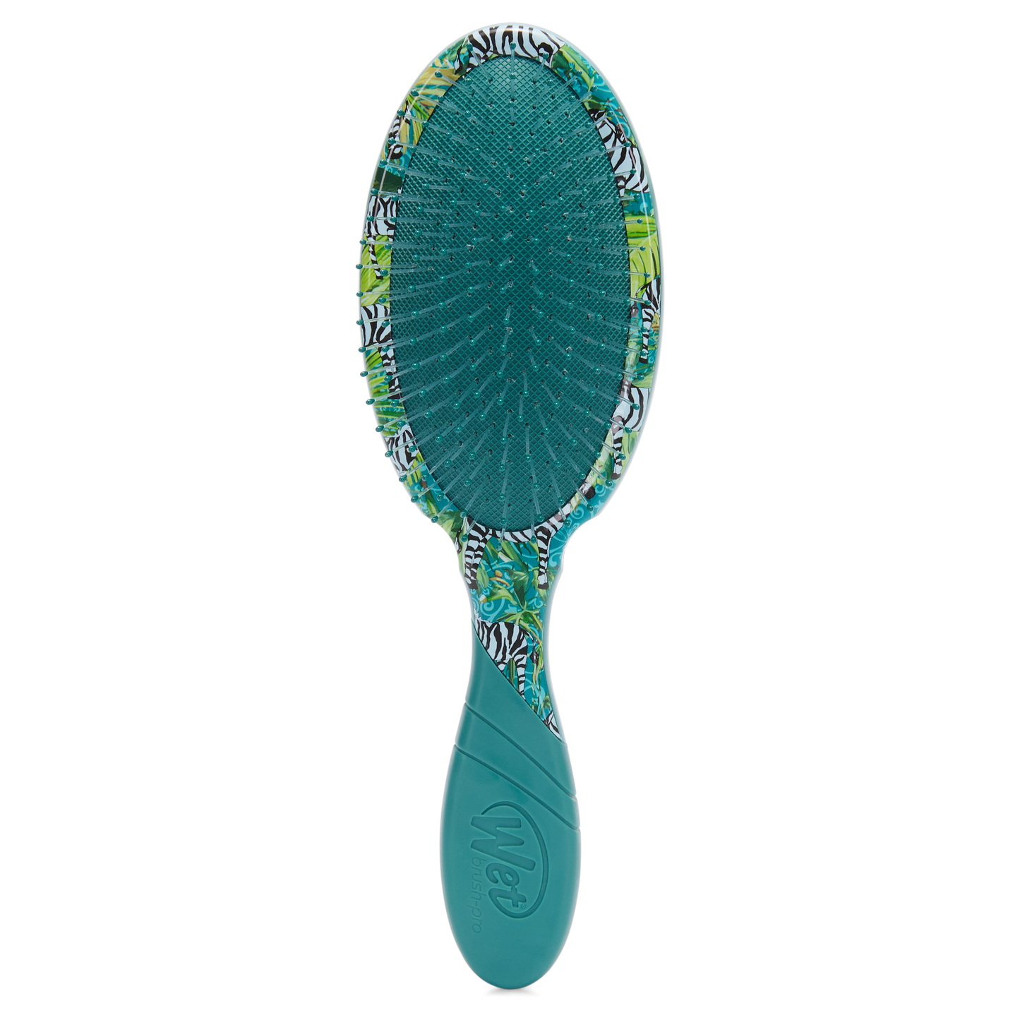 Wet Brush Pro Detangler in Vibrant Tropical Design for Effortless Hair Knot Removal