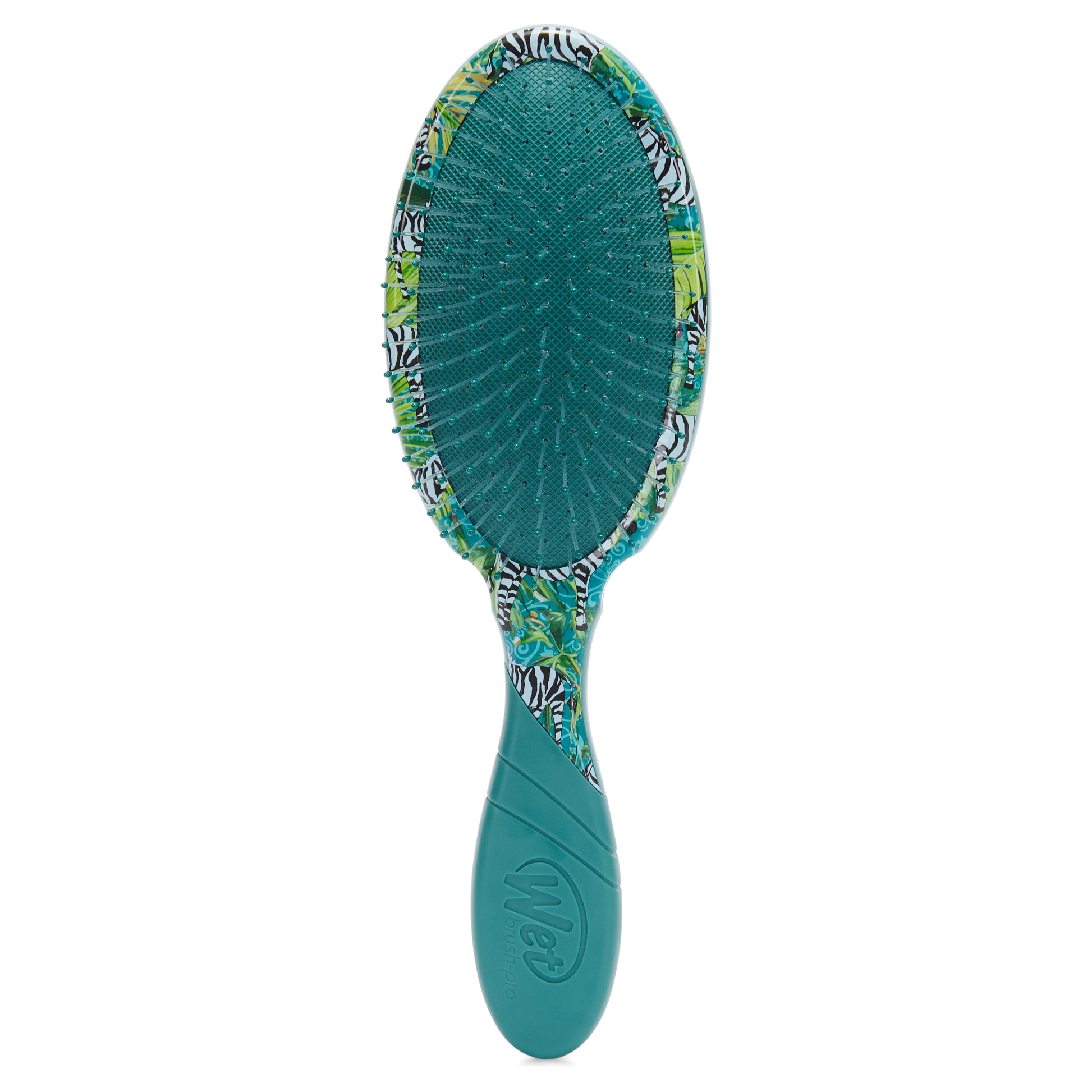 Wet Brush Pro Detangler in Vibrant Tropical Design for Effortless Hair Knot Removal