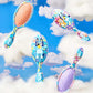 Wet Brush Detangler Hair Brush featuring Bluey and Friends with colorful designs for easy hair styling