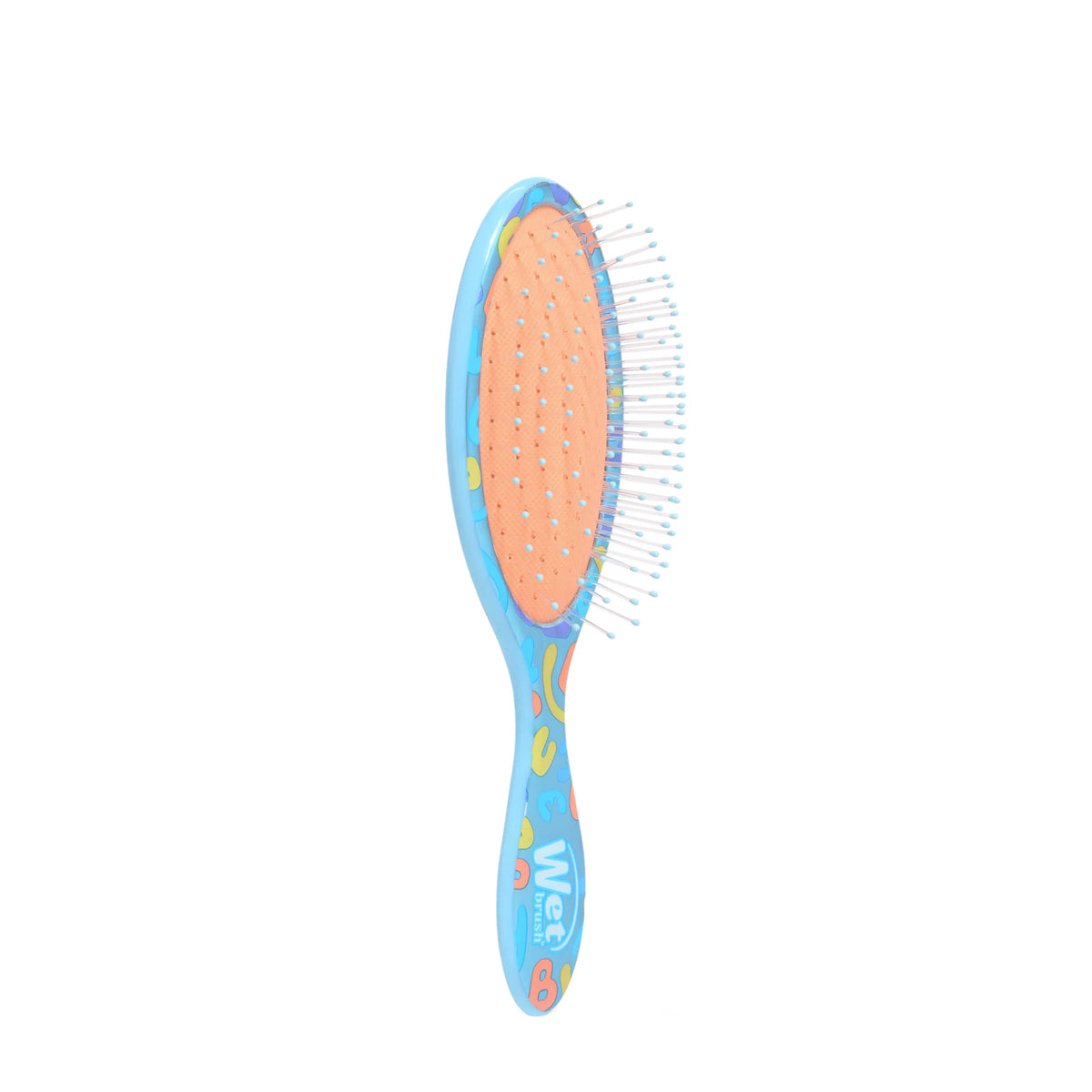 Wet Brush Detangler hair brush in vibrant blue with flexible bristles for easy detangling
