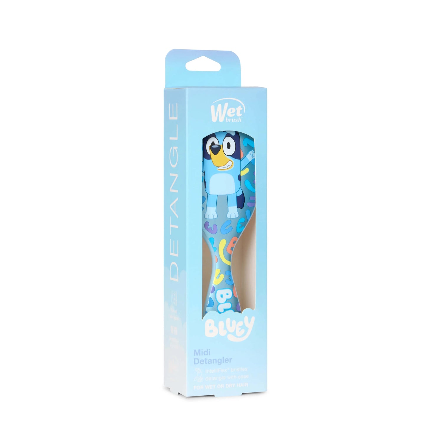 Wet Brush Bluey Midi Detangler Hair Brush with fun design for easy hair detangling