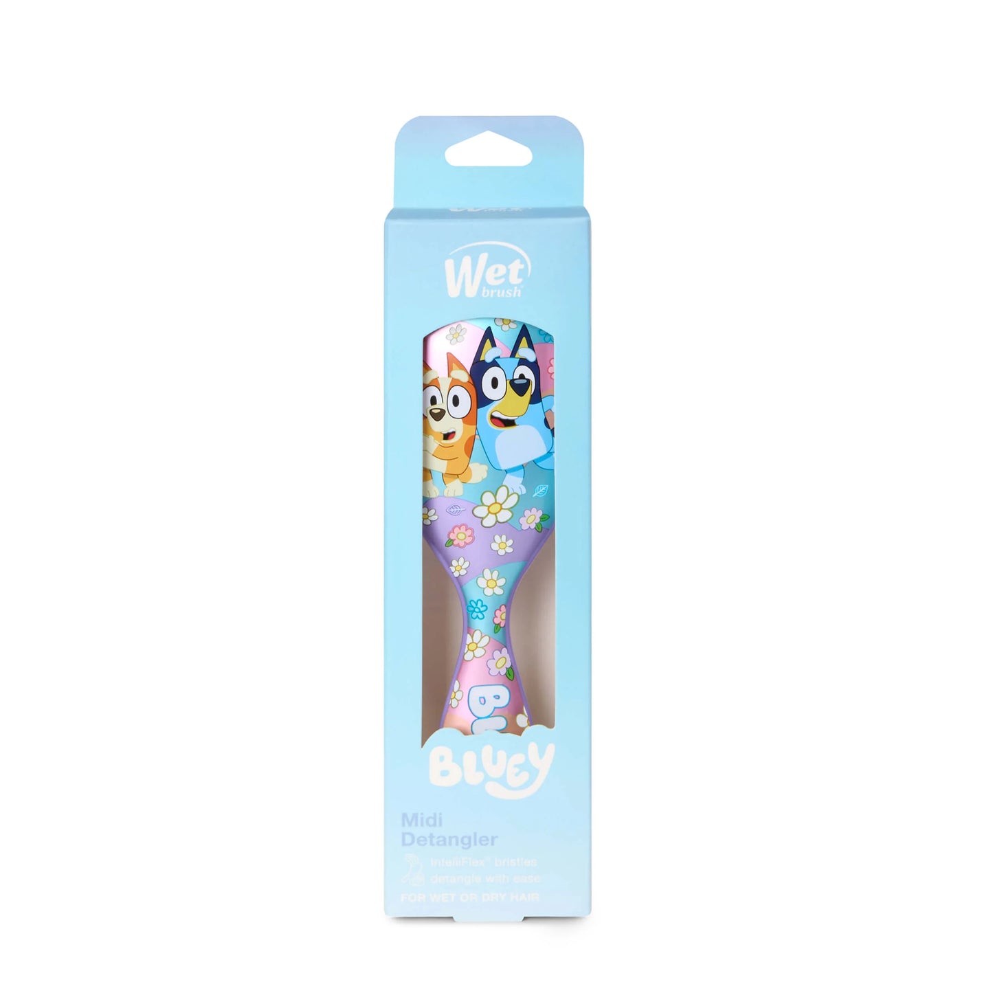 Wet Brush Bluey Midi Detangler Hair Brush with colorful character design for easy hair detangling