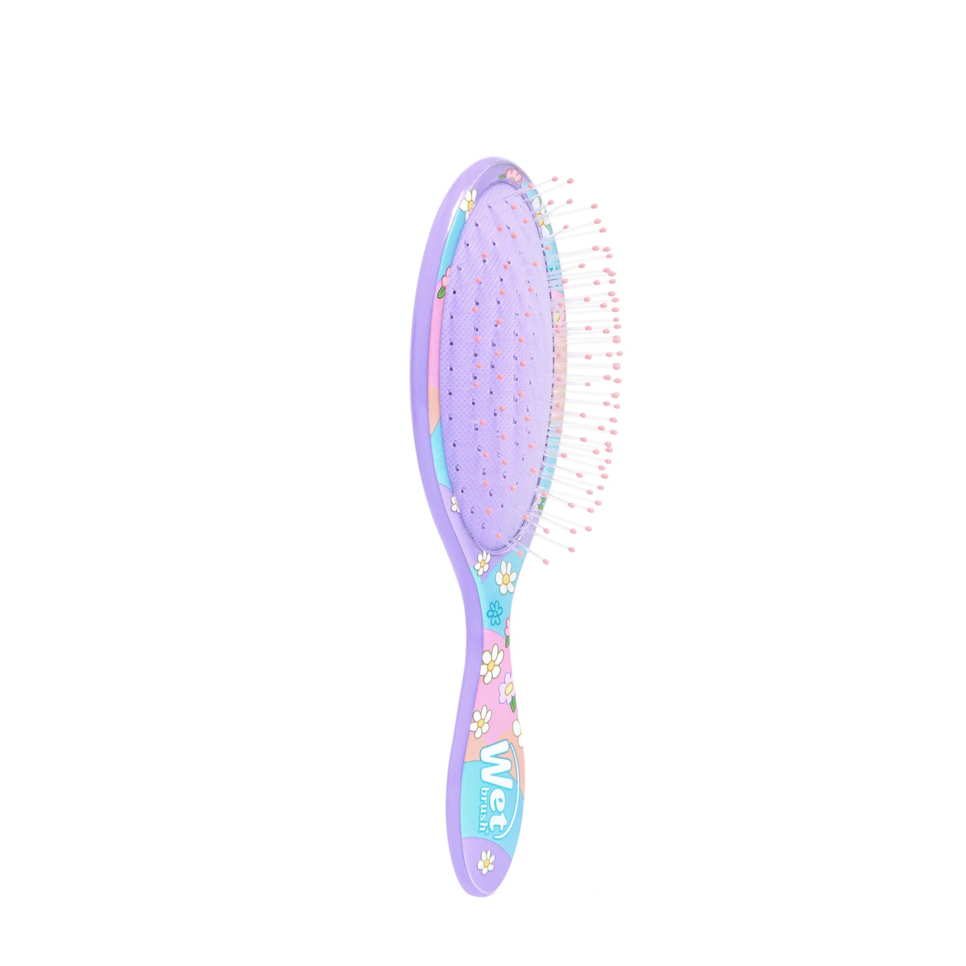 Wet Brush Detangler Hair Brush with Colorful Floral Design for Effortless Tangle Removal