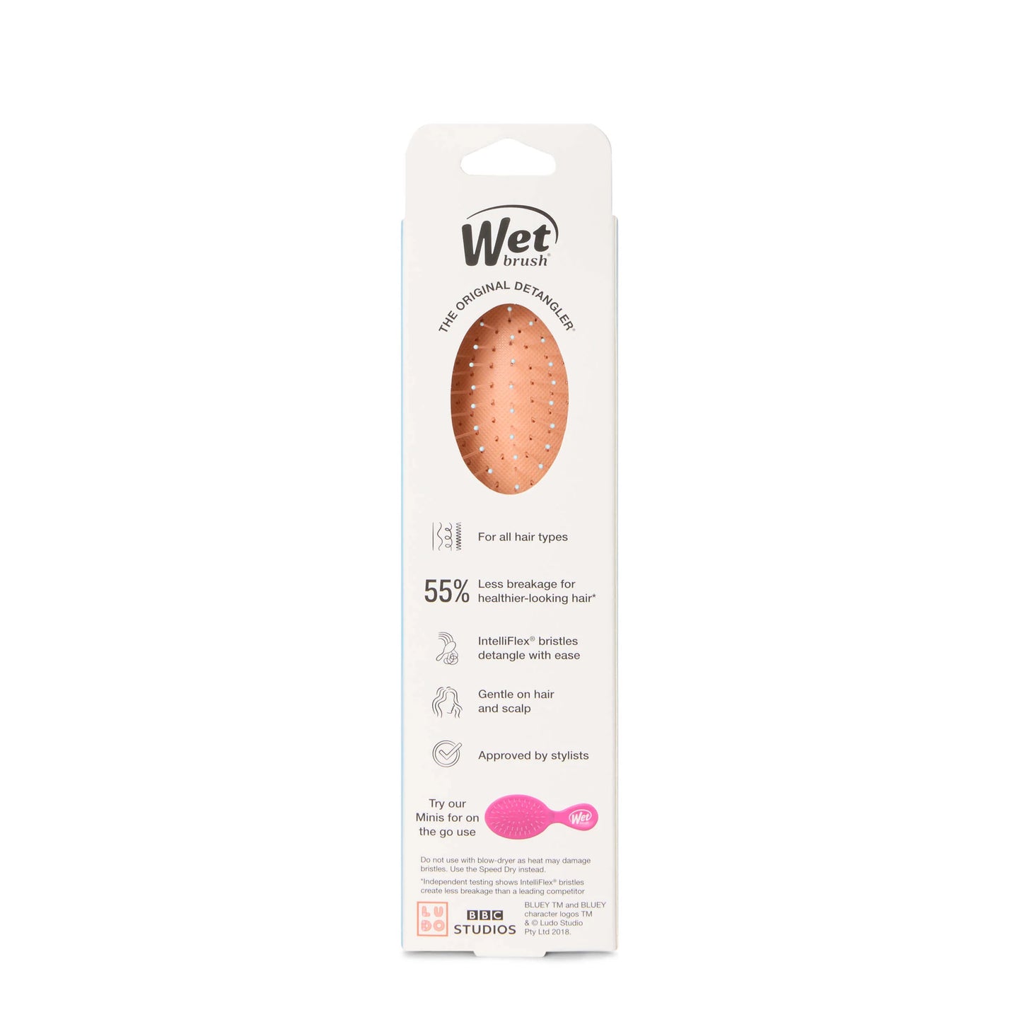 Wet Brush Original Detangler Hair Brush designed for all hair types with gentle bristles