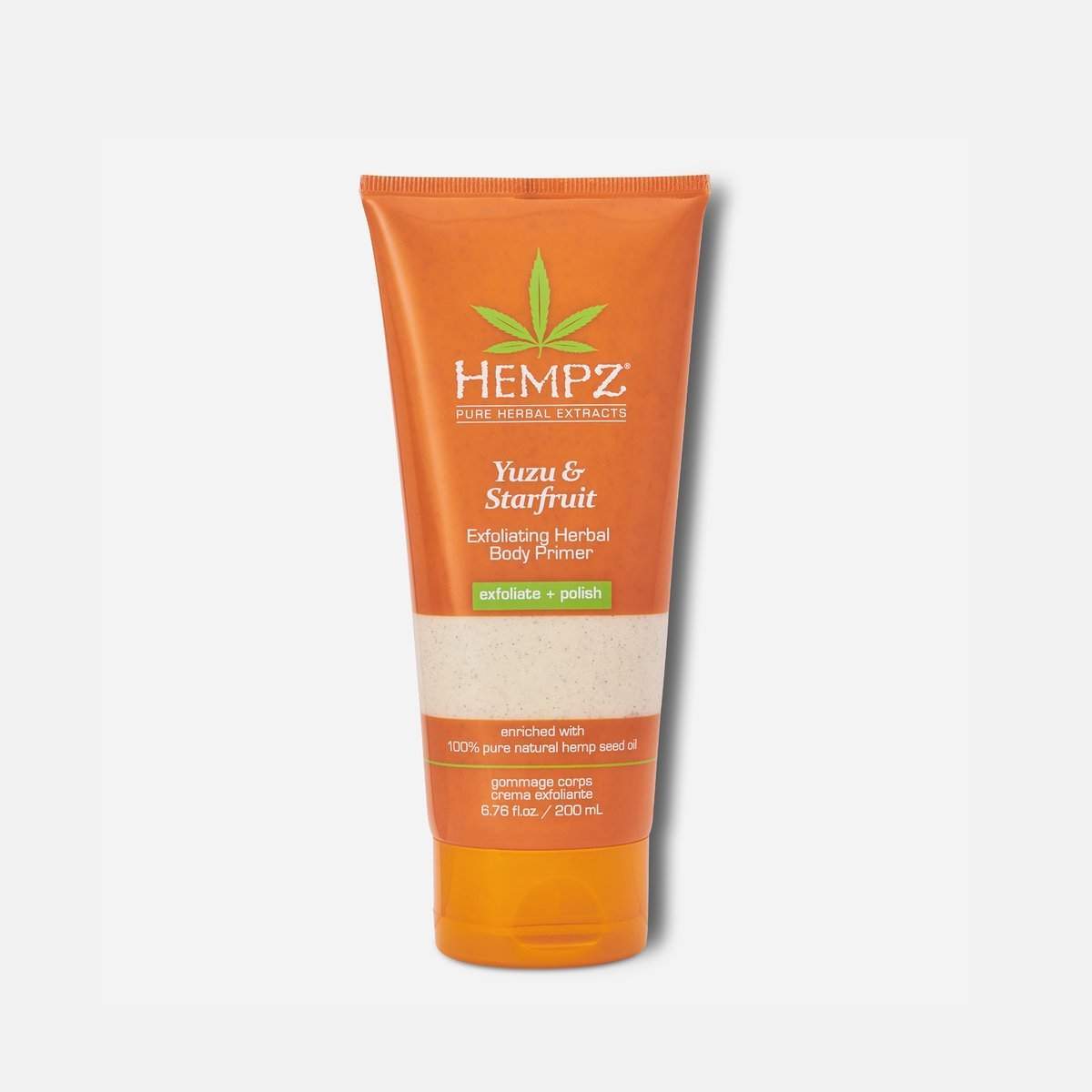 Hempz Exfoliating Herbal Body Primer Yuzu & Starfruit Scent 6.76 oz.-Hempz-BB_Scrubs and Exfoliators,Brand_Hempz,Collection_Bath and Body,Hempz_ Body Scrub