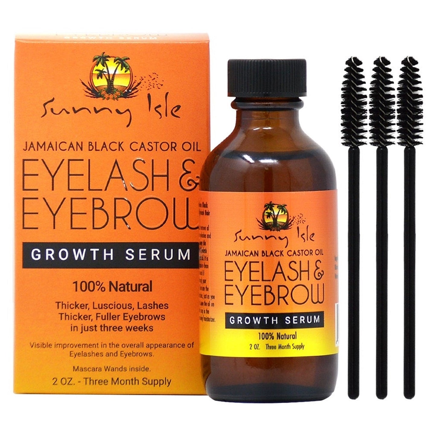 Sunny Isle Jamaican Black Castor Oil Eyelash & Eyebrow Serum