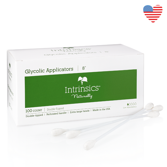 Intrinsics Glycolic Applicators 8" Double Tipped 100 Count