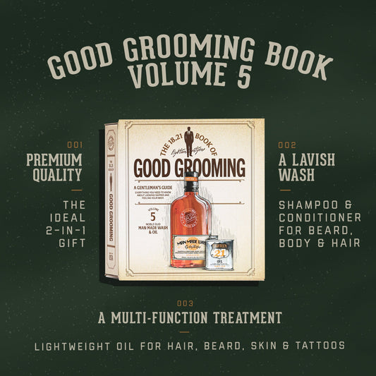 18.21 Man Made Book of Good Grooming Gift Set Volume 5