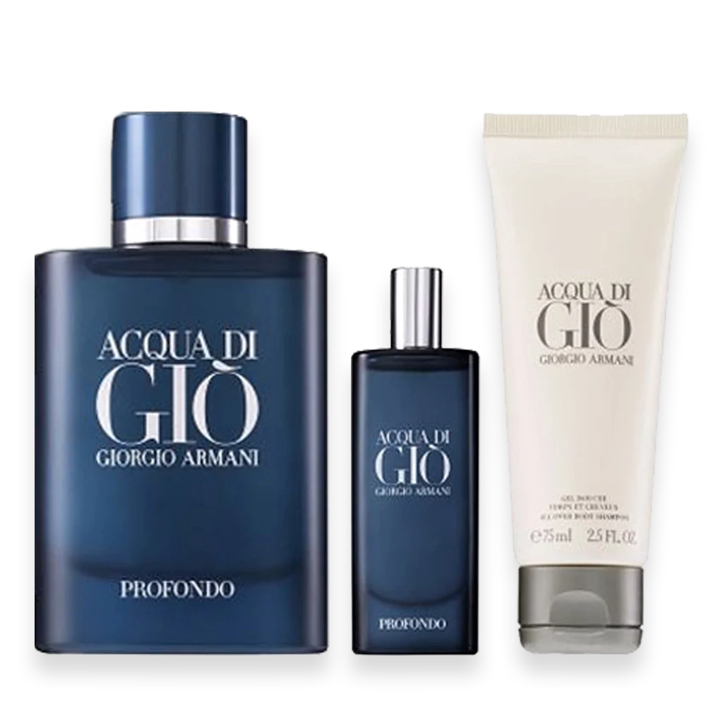 Giorgio Armani Acqua Di Gio Profondo EDP 2.5 oz. Fragrance Gift Set encorebeautysupply