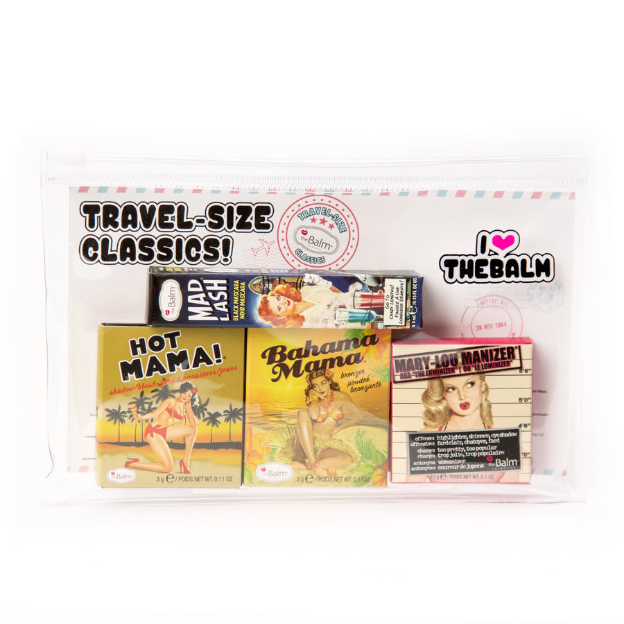 theBalm 4-Piece Travel Set with Cosmetic Bags