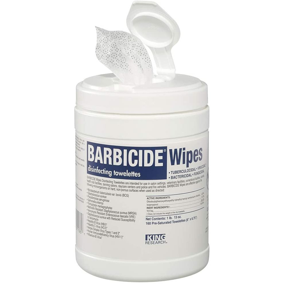Barbicide Wipes, 160 Count
