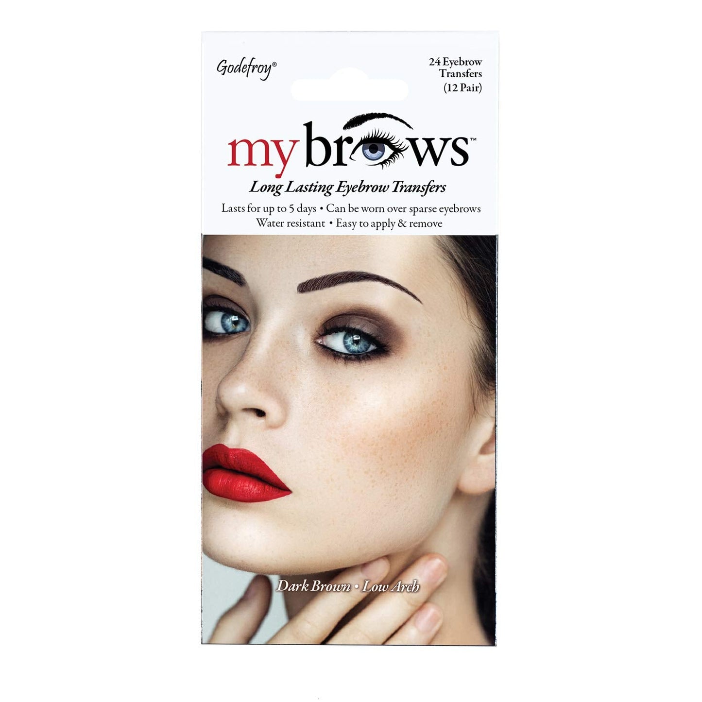 Godefroy MyBrows Long Lasting Eyebrow Transfers- Medium Arch