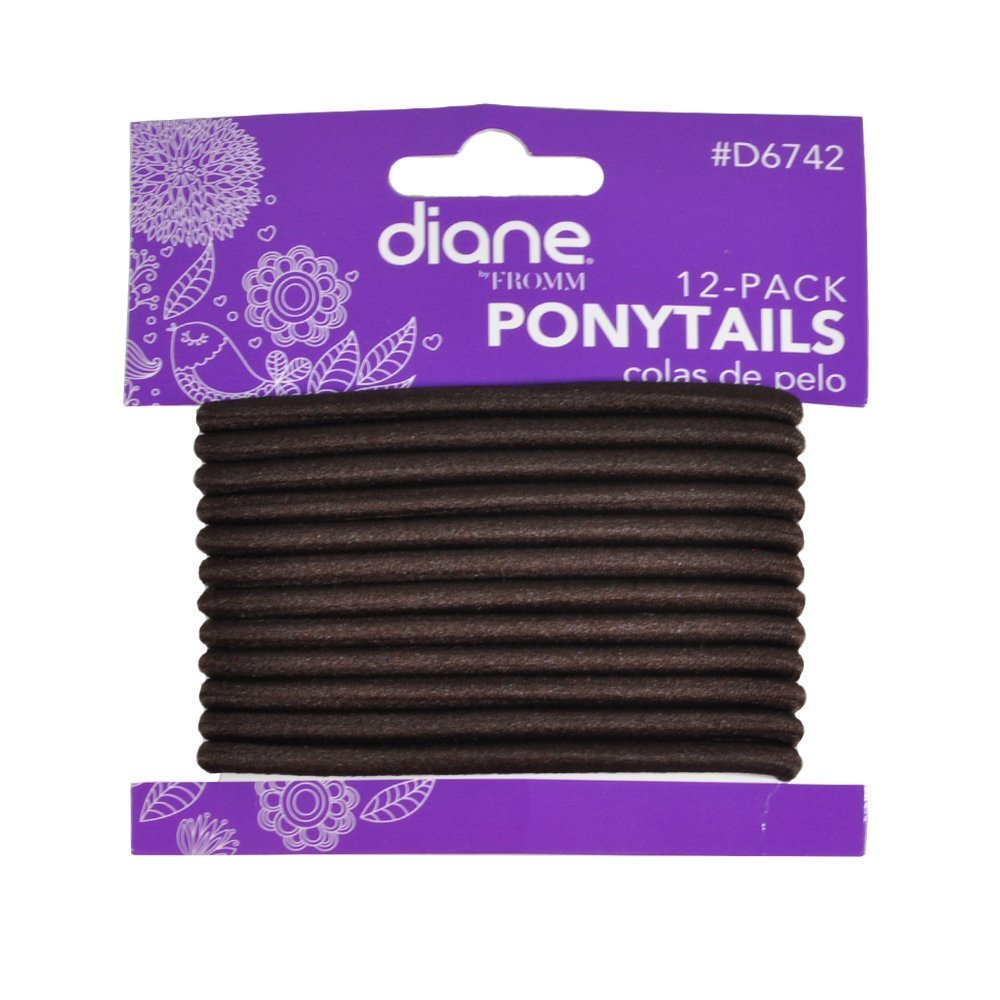 Diane Ponytail Holders- 12Pk