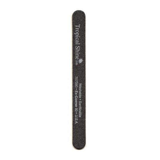 Tropical Shine Nail File Black File 80 (Extra-Coarse) in Large Size