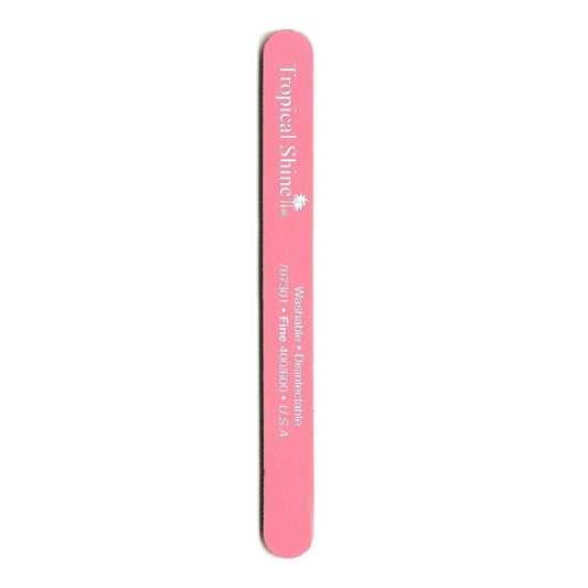 Tropical Shine Large Nail File Pink File 400/ 600 (Fine/ Extra Fine) 7 1/2 in x 3/4 in