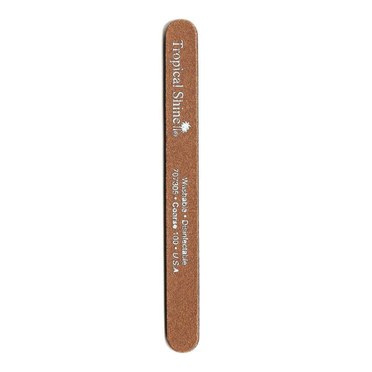 Tropical Shine Large Nail File Gold File 100 (Coarse) 7 1/2 in x 3/4 in