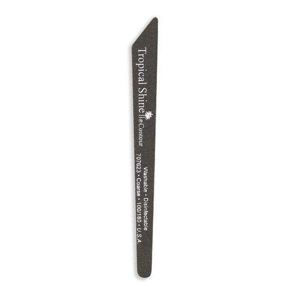 Tropical Shine Nail File Black Contour File 100/ 180 (Coarse/ Medium)