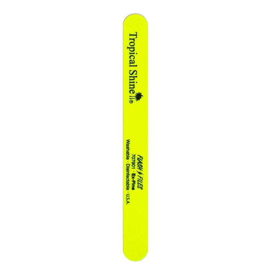 Tropical Shine Large Neon Flash Nail Files Yellow (Extra-Fine)