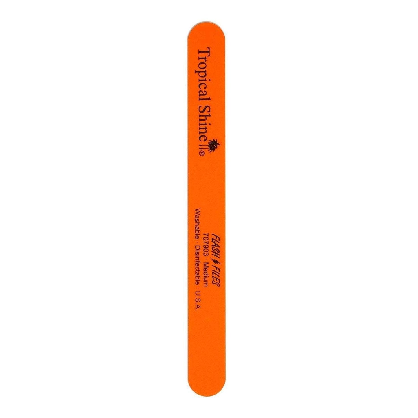 Tropical Shine Large Neon Flash Nail Files Orange (Medium) (707903)