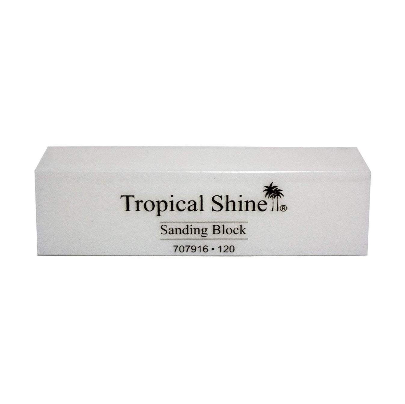 Tropical Shine Nail File White Sanding Block 120 (Coarse) (707916)