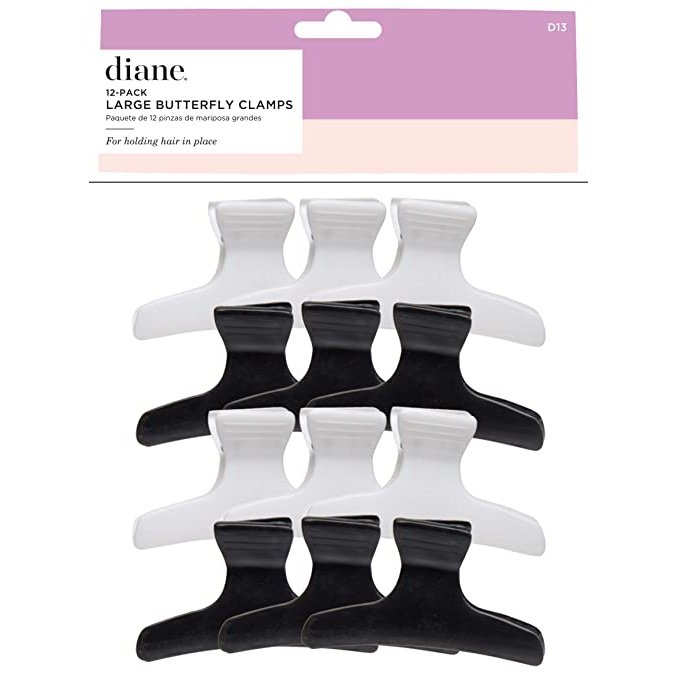 Diane Large Butterfly Clamps Assorted- 12Pk