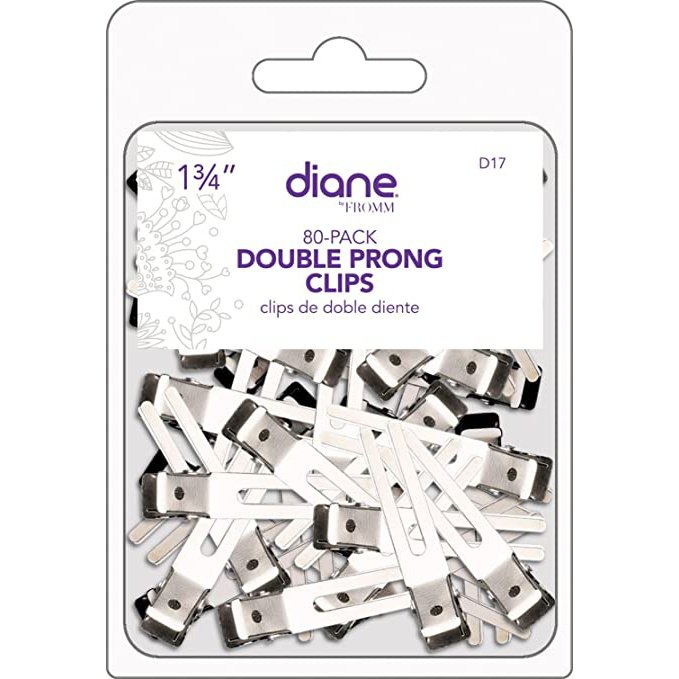 Diane D17 1.75In Double Prong Clips- 80Pk